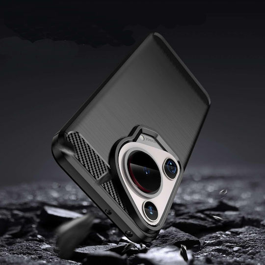 Back Cover Silicon Negru (Huawei Pura 70 Ultra)