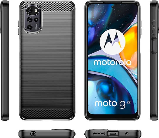 Back Cover Silicon Negru (Moto G22)