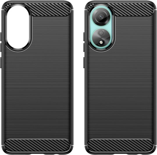 Back Cover Silicon Negru (Oppo A78 4G - Oppo A78 4G)