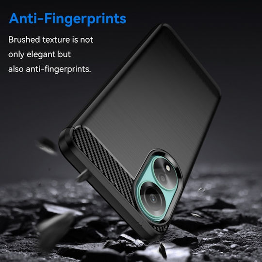Back Cover Silicon Negru (Oppo A78 4G - Oppo A78 4G)