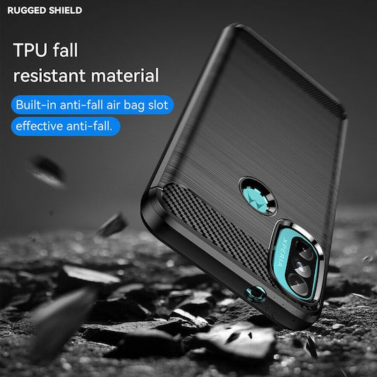 Back Cover Σιλικόνης Μαύρο (Moto E20)