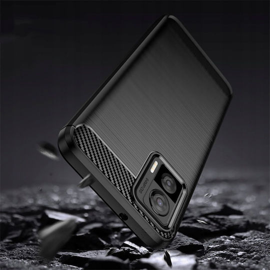 Umschlag Rückseite Silikon Schwarz (Motorola Edge 30)