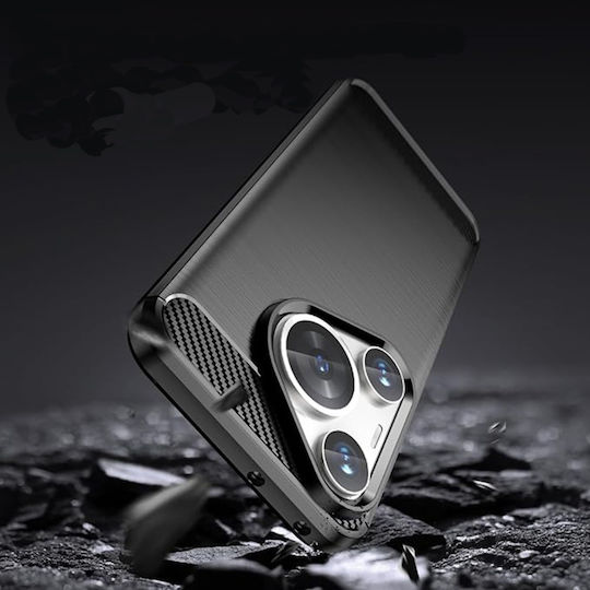 Back Cover Silicon Negru (Huawei Pura 70)