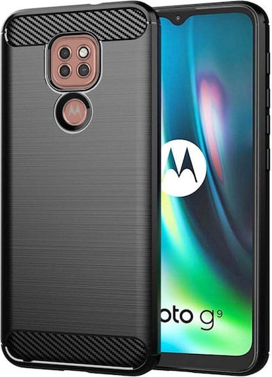 Back Cover Σιλικόνης Μαύρο (Moto E7 Plus)