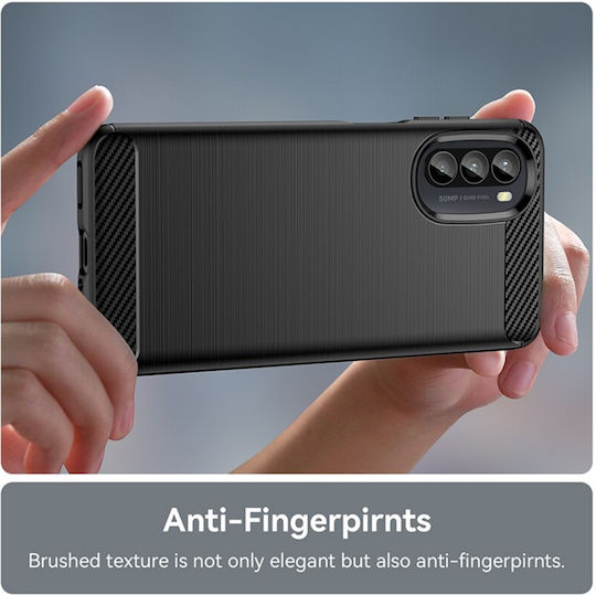Back Cover Σιλικόνης Μαύρο (Moto G52)