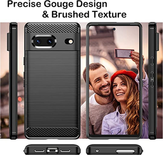 Back Cover Silicon Negru (Google Pixel 7)