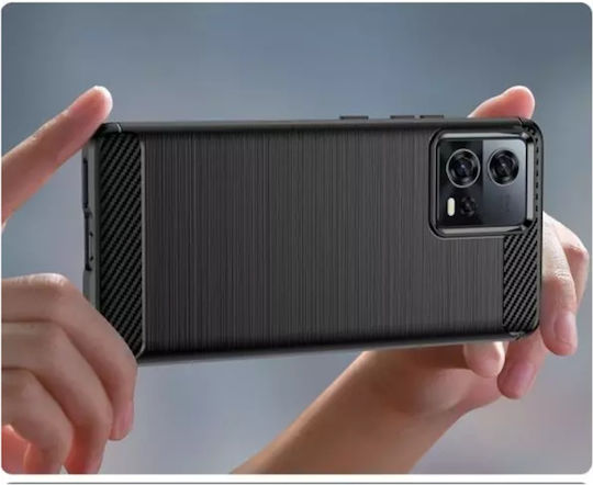 Back Cover Σιλικόνης Μαύρο (Motorola Edge 30 Fusion)