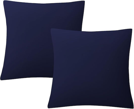 Μαξιλάρι Καναπέ Navy Blue 2τμχ 45x45εκ.