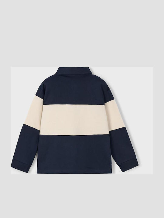 Kids' Polo Long Sleeve Dark Blue