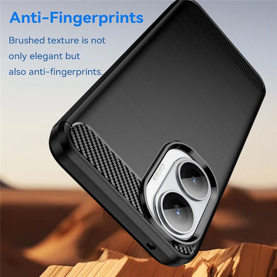 Techsuit Carbon Bumper Silicone / Plastic Black (Poco F7)
