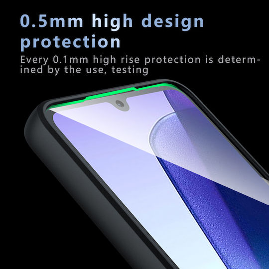 Techsuit Umschlag Rückseite Silikon Schwarz (Redmi 14C / Poco C75)