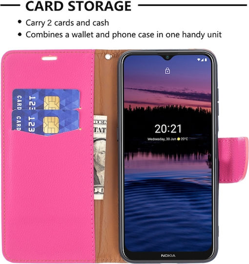 Husă Wallet Nokia G10 G20 Roz