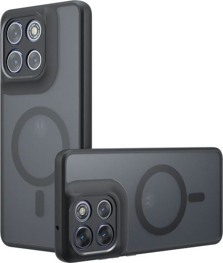 Techsuit Umschlag Rückseite Silikon Schwarz (Motorola Moto G86, Techsuit)