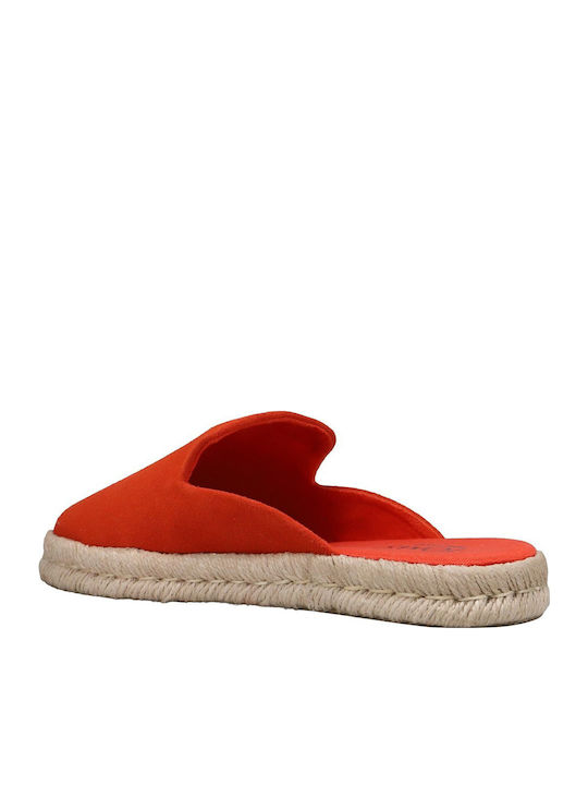 Santiago Mule Mules with Heel in Red Color