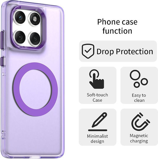 Techsuit Задна корица Пластмаса / Силикон Лилав (Motorola Edge 60 Fusion)