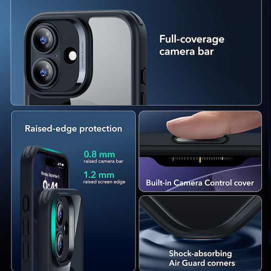 ESR Classic Hybrid Halolock Umschlag Rückseite Silikon Transparent (iPhone 17)