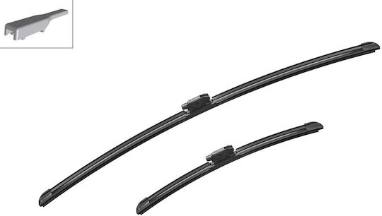 Bosch Aerotwin A250s Front Set Car Wiper Blades 650mm/360mm Universal Renault Captur
