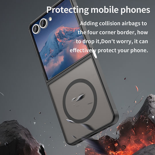 Techsuit Halofrost Ii Back Cover Plastic Black (Galaxy Z Flip7)