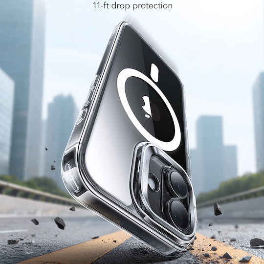 ESR Classic Hybrid Halolock Kickstand Back Cover Metallic Transparent (iPhone 17)