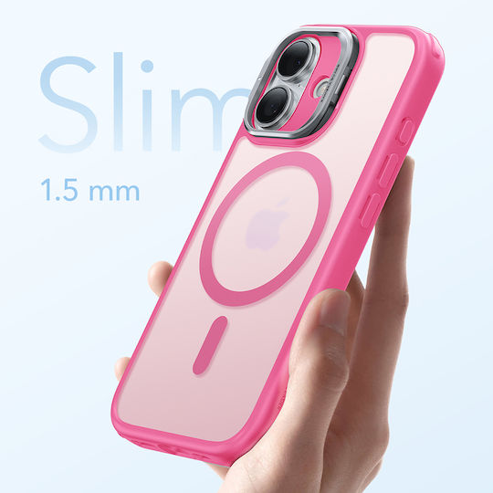 ESR Classic Hybrid Halolock Kickstand Umschlag Rückseite Metallisch Rosa (iPhone 17)