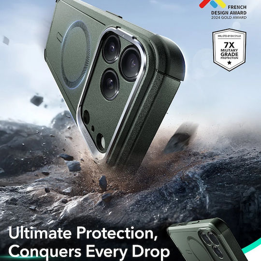 ESR Cyber Umschlag Rückseite Silikon Grün (iPhone 17 Pro Max)