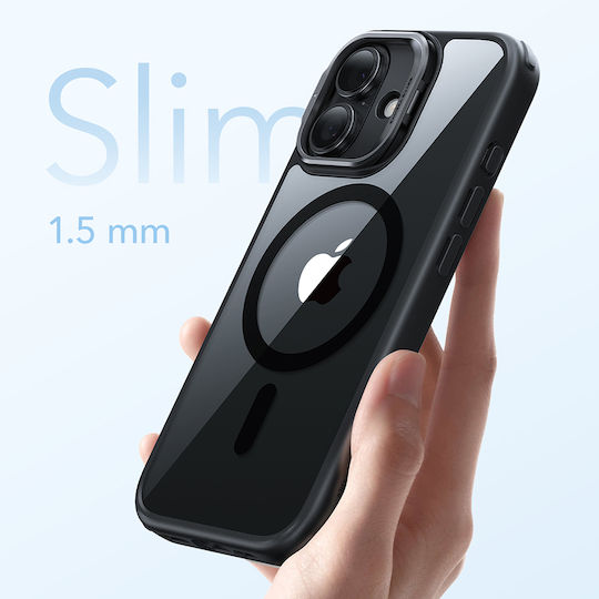 ESR Classic Hybrid Halolock Kickstand Back Cover Metallic Transparent (iPhone 17)