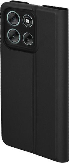 Techsuit Magskin Buchen Sie Silikon / Synthetisches Leder Schwarz (Moto G56)