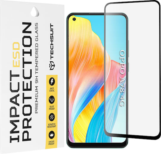 Techsuit Tempered Glass Black (Oppo A78 4G)
