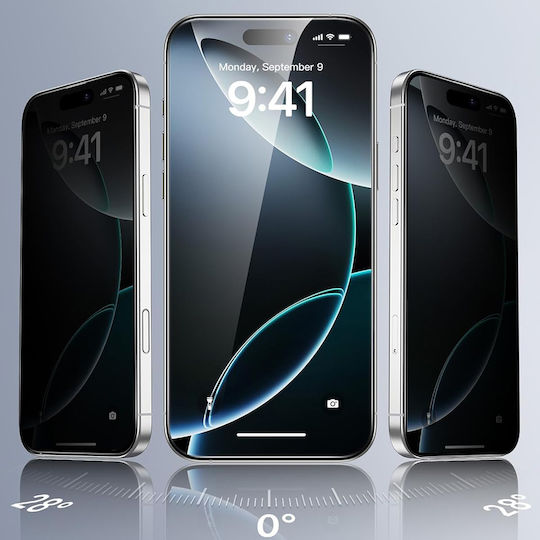 ESR Black Privacy Tempered Glass 3pcs Black (iPhone Air)