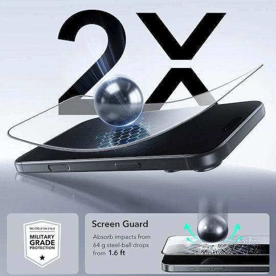 ESR Ultrafit Tempered Glass 3pcs (iPhone 17 Pro Max / iPhone 16 Pro Max)