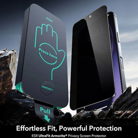 ESR Armorite Privatsphäre Displayschutzfolie 3Stück Schwarz (iPhone Air)