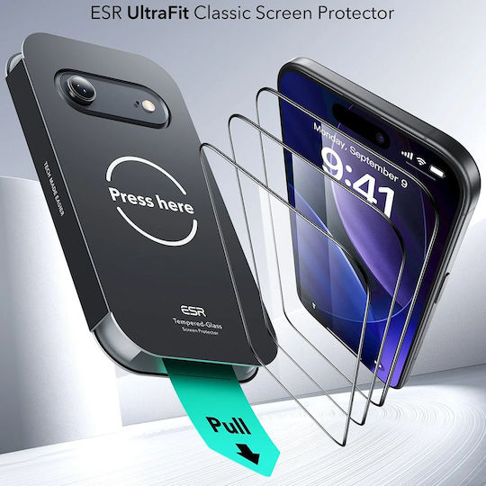ESR UltraFit Tempered Glass 3τμχ (iPhone Air)