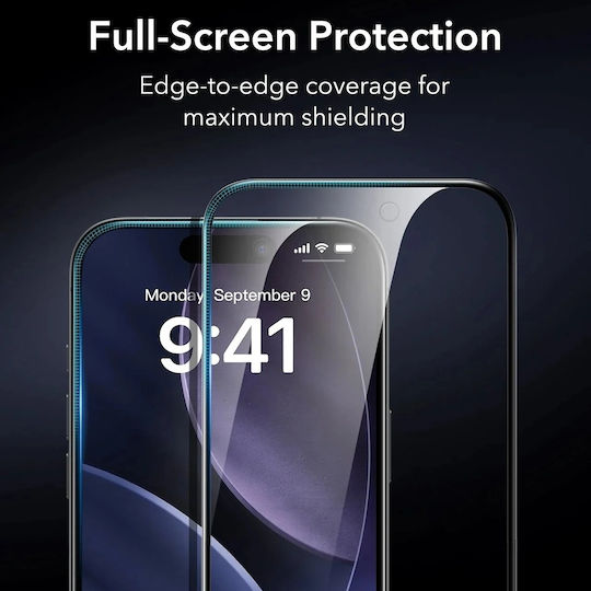 ESR Armorite Privatsphäre Displayschutzfolie 3Stück Schwarz (iPhone 17 / 17 Pro / 16 Pro)
