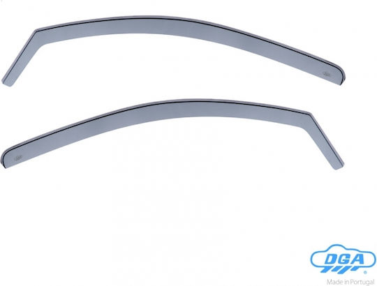 DGA Set of Windbreakers Front Car Dark Fime for Opel Corsa 2pcs