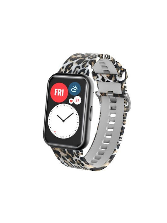 Pattern Λουράκι Σιλικόνης Καφέ (Huawei Watch Fit)