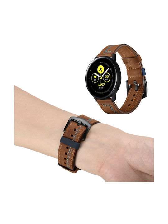 Curea Piele Albastră Cusături (Huawei Watch GT 2e)