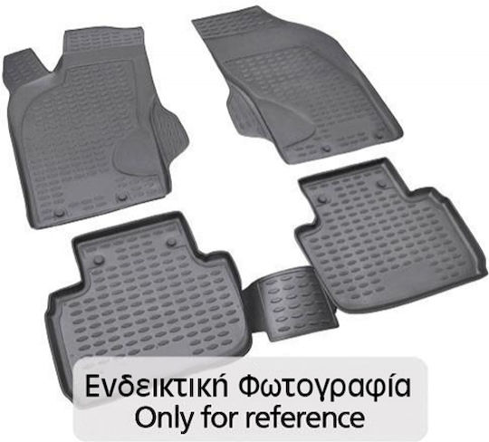 Novline Set of Front and Rear Mats 4pcs Tray Type for Mercedes-Benz G Class 2007+ Gray