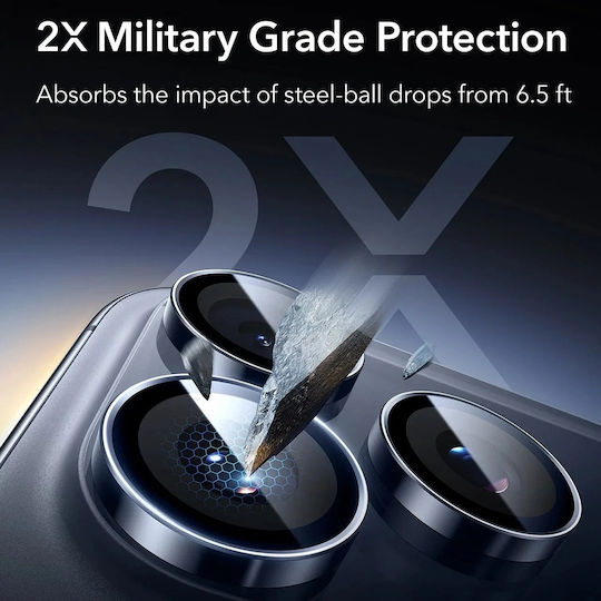 ESR Armorite Camera Protection Membrane Blue for the iPhone 14 Pro, 14 Pro Max, 15 Pro, 15 Pro Max, 16 Pro, 16 Pro Max, 17 Pro, 17 Pro Max