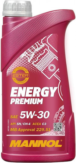 Mannol Energy Premium Συνθετικό Λάδι Αυτοκινήτου 5W-30 1lt