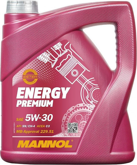Mannol Energy Premium Synthetic Car Oil 5W-30 4lt