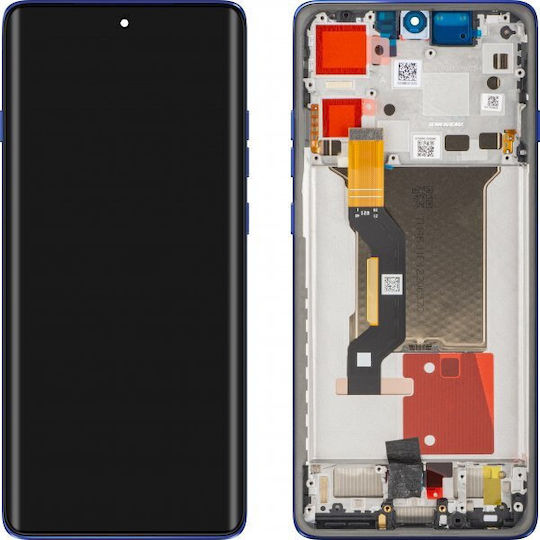 Motorola Οθόνη με Μηχανισμό Αφής και Πλαίσιο για Motorola Edge 60 Pro (Μπλε)
