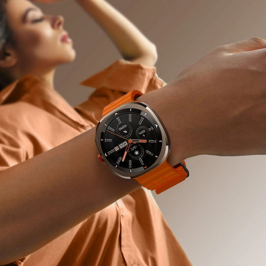 Joyroom Venture Series JR-FV2 Sport 47mm Smartwatch με Παλμογράφο (Πορτοκαλί)