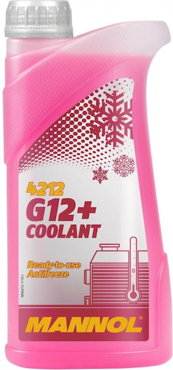 Mannol G12+ Coolant Антифриз за охладителна течност Автомобил G12+ -36°C Червен Цвят 1лт