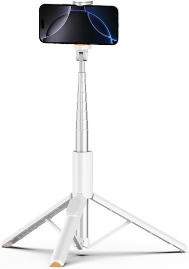 Tech-Protect L09s Selfie Stick Τρίποδο Κινητού Bluetooth Λευκό