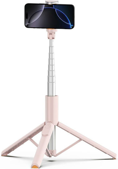 Tech-Protect L09s Selfie-Stick Handy-Stative Bluetooth-Rosa