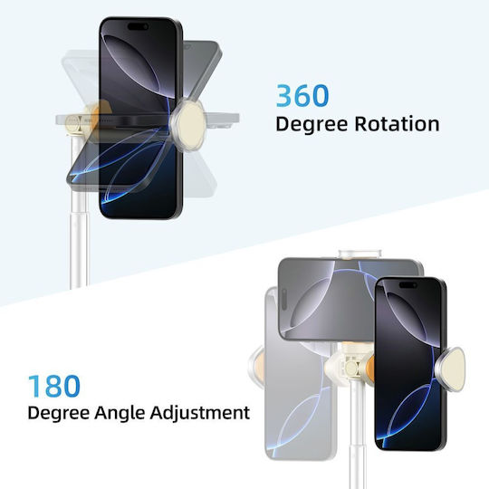 Tech-Protect L09s Selfie Stick Cell Phone Tripod Bluetooth Beige