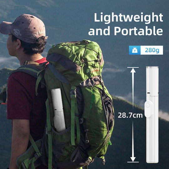 Tech-Protect L09s Selfie Stick Τρίποδο Κινητού Bluetooth Λευκό