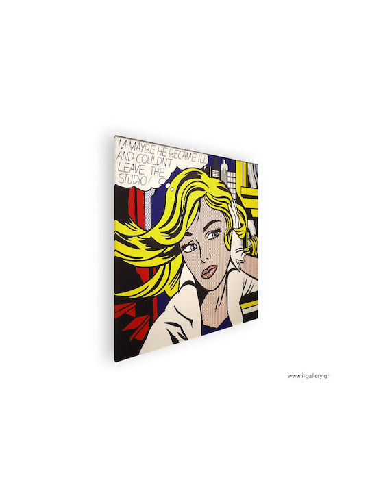 Canvas Painting Maybe Pop Art Lady 30x30 Cm