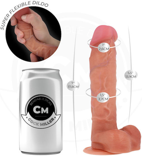 Cock Miller Realistic Dildo With Suction Cup Flesh