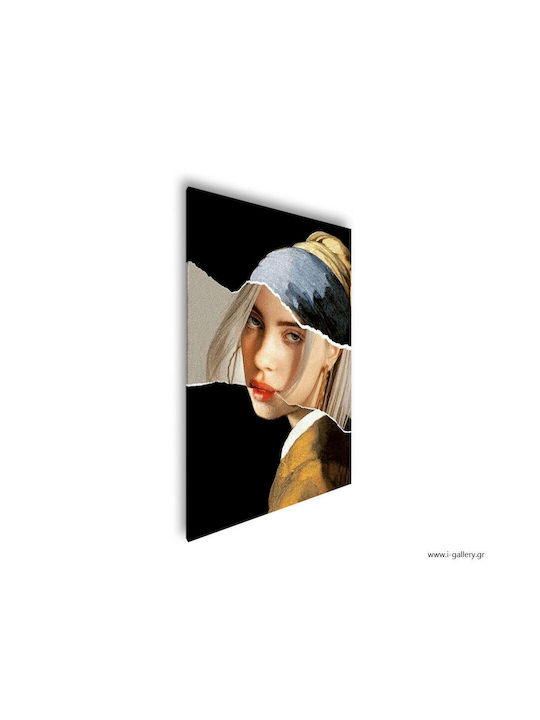 Панел Живопис Платнен Момиче Перлено Обеца Vermeer Reart 50x70 См
